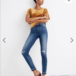 Madewell 9” High Rise Skinny Jeans in York Wash